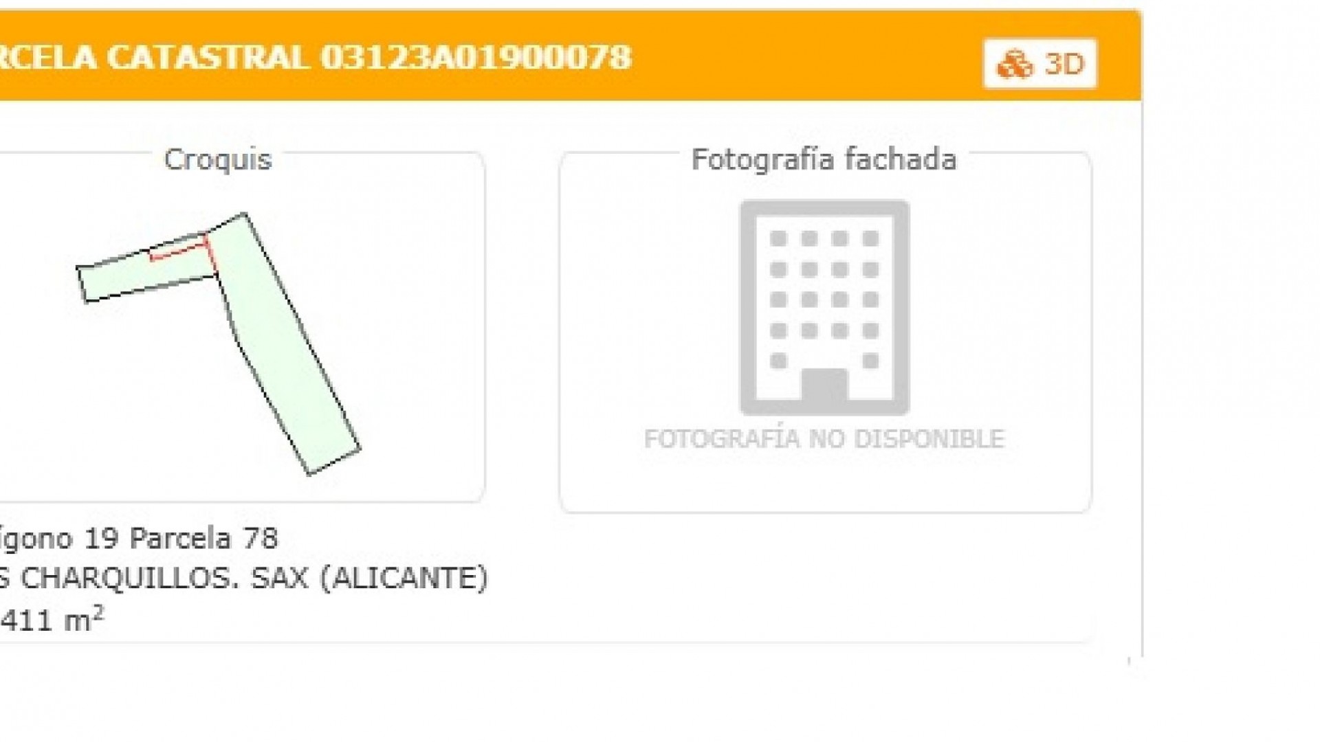 Venta - Parcela Terreno -
SAX