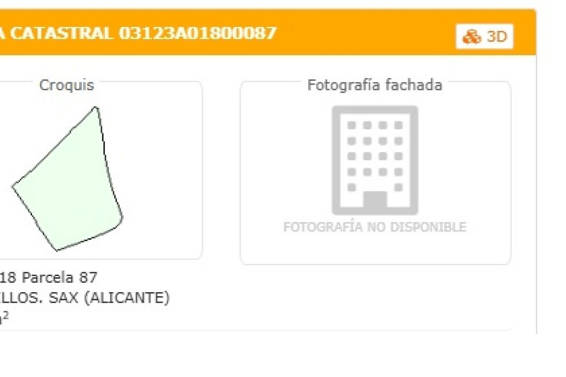 Venta - Parcela / Terreno -
SAX