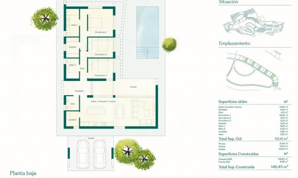 Nybyggd - Fristående villa -
Fuente Álamo - Hacienda del Alamo