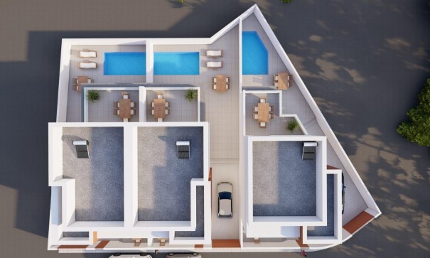 Nybyggd - Fristående villa -
Daya Nueva - pueblo