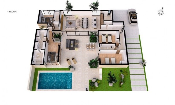 New Build - Detached Villa -
Baños y Mendigo - Altaona Golf