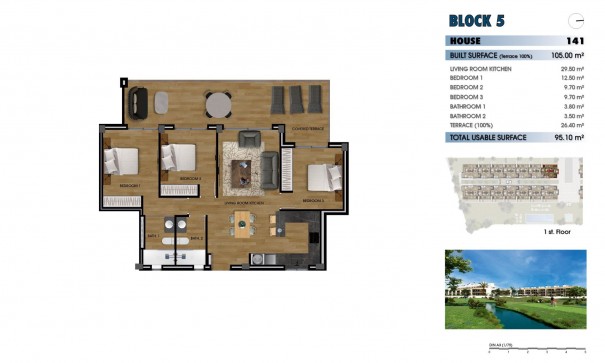 Nybyggd - Lägenhet lägenhet -
Los Alcazares - La Serena Golf