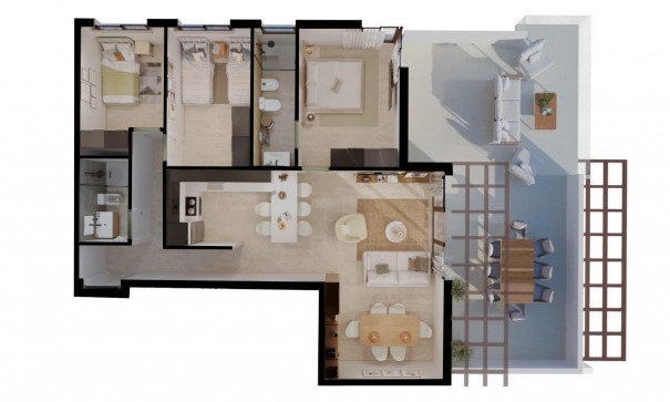 Nybyggd - Lägenhet lägenhet -
Vera - Vera playa