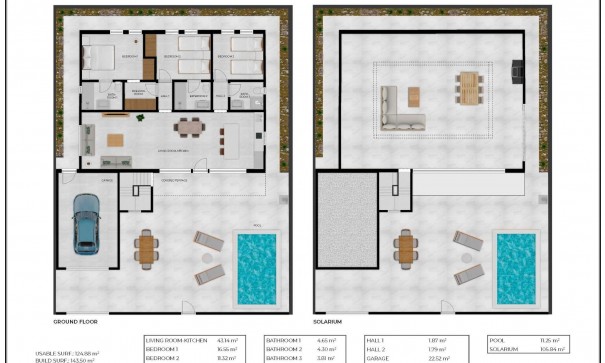 Nybyggd - Fristående villa -
Fuente Álamo - La Pinilla