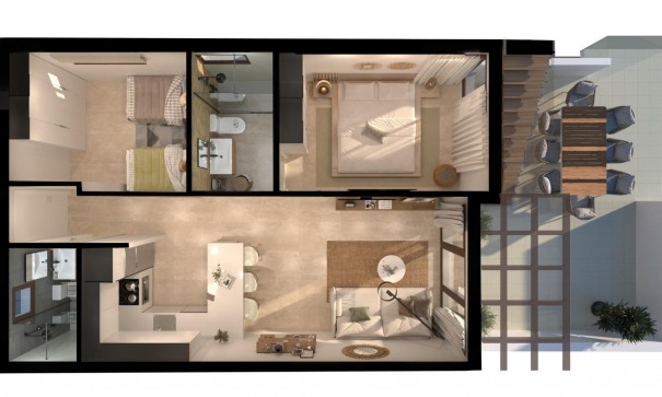 Nybyggd - Lägenhet lägenhet -
Vera - Vera playa