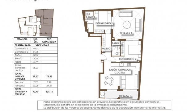 Nybyggeri - Lejlighed lejlighed -
Torrevieja - Playa de El Cura