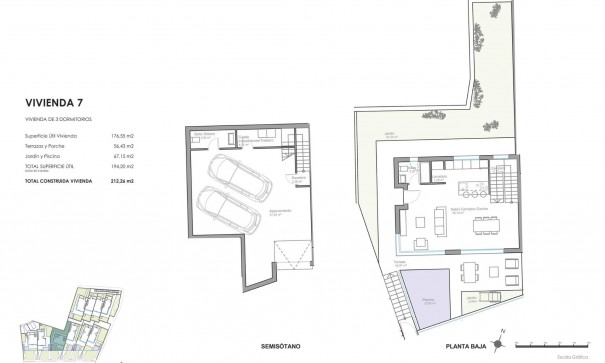 Nouvelle construction - Villa mitoyenne -
Mojacar - Playa de la Mena