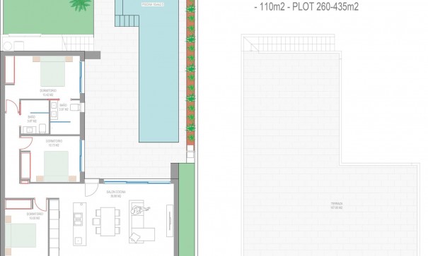Nybyggeri - Fritliggende villa -
San Javier - Parque del doce