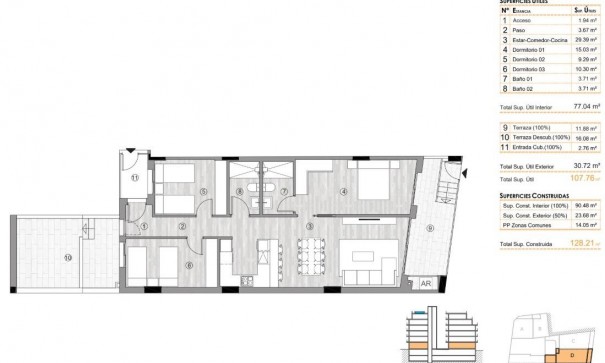 Nouvelle construction - Apartement Flat -
Torrevieja - Center