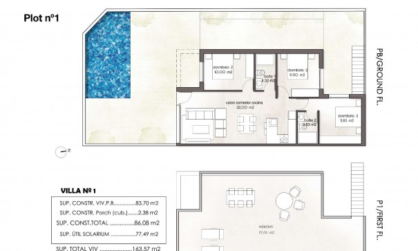 Nybyggeri - Fritliggende villa -
Pilar de la Horadada