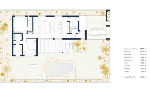 Nouvelle construction - Villa Individuelle -
Baños y Mendigo - Altaona Golf