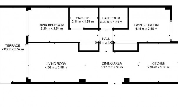 Location longue durée - Apartement Flat -
Orihuela Costa - La fuente