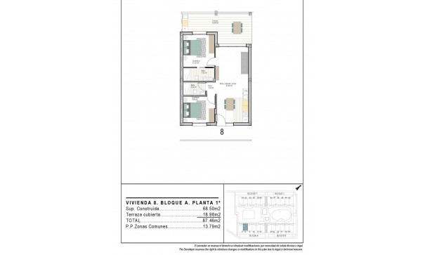 Obra Nueva - Apartamento piso -
Torre Pacheco - San Cayetano