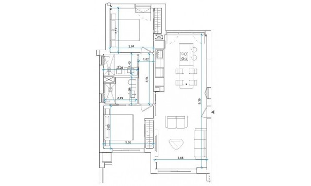 Revente - Appartement -
Orihuela Costa - Las Colinas Golf