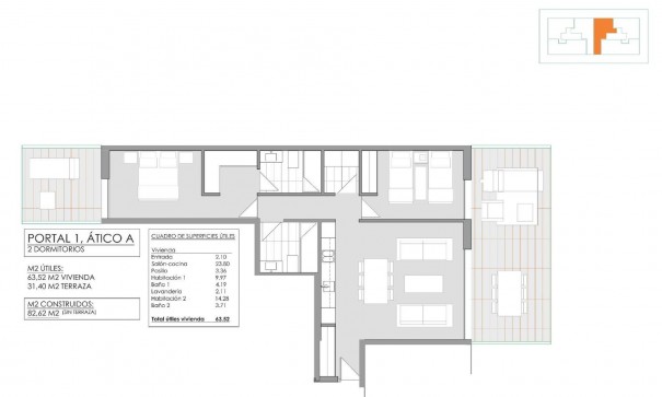 Nybyggd - Lägenhet lägenhet -
Jávea - Pueblo