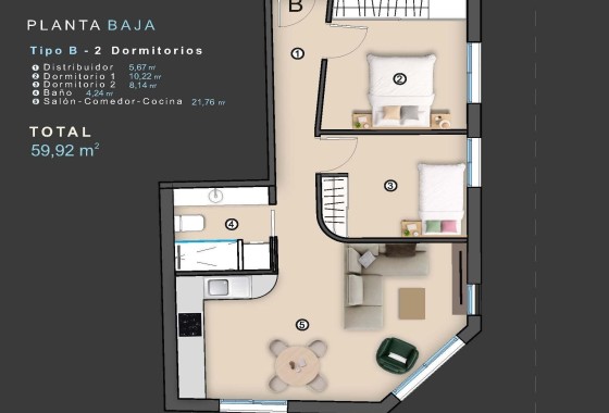 New Build - Wohnung Appartement -
Torrevieja - Center