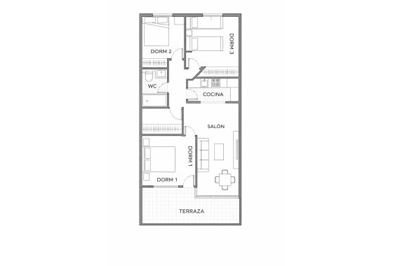 Herverkoop - Appartement / Flat -
Orihuela Costa - Altos de Campoamor