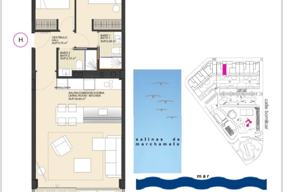 Revente - Appartement -
La Manga del Mar Menor - La Manga