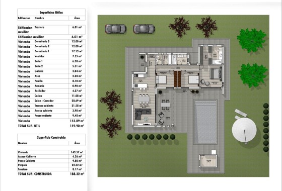 New Build - Freistehende Villa -
Aspe - Poligono 19
