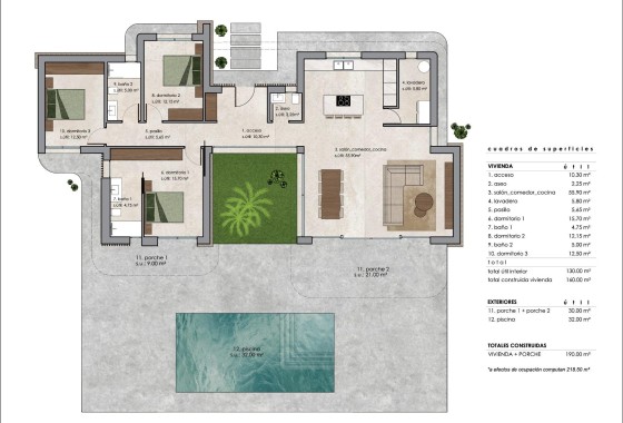 NIEUWBOUW - Vrijstaande Villa -
Pinoso - Lel