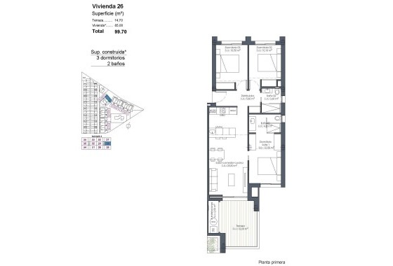 NIEUWBOUW - Appartement / Flat -
Los Alcazares - Serena Golf