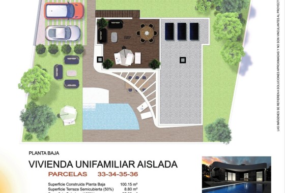Nowa konstrukcja - Willa wolnostojąca -
Los Montesinos - La Herada