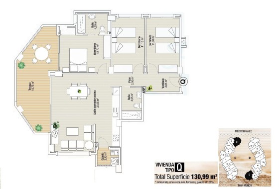 NIEUWBOUW - Appartement / Flat -
La Manga del Mar Menor - La Manga