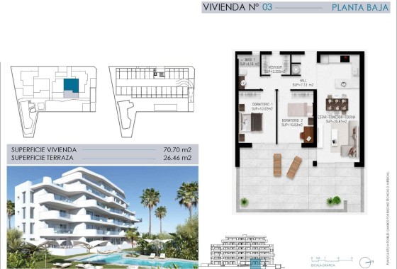 NIEUWBOUW - Appartement / Flat -
Pilar de la Horadada - Mil Palmeras