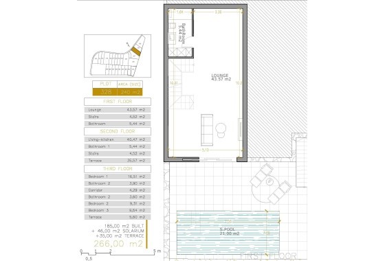 NIEUWBOUW - Vrijstaande Villa -
Orihuela Costa - PAU 8