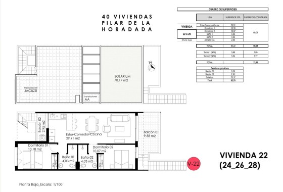 Nowa konstrukcja - Apartament / Mieszkanie -
Pilar de la Horadada - pueblo