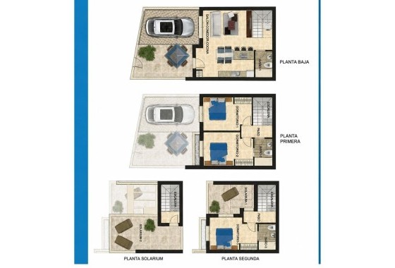 Herverkoop - Rijhuis -
Orihuela Costa - Las Filipinas
