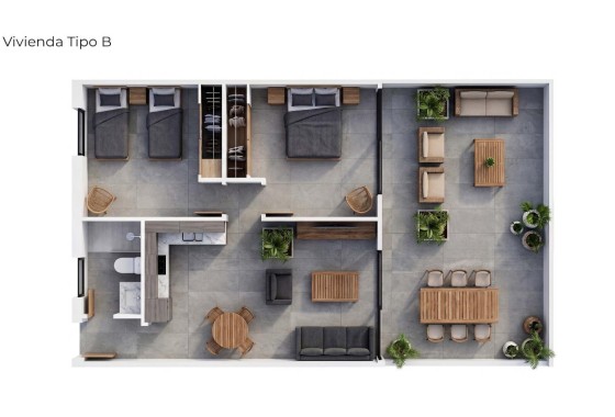 New Build - Wohnung / Apartment -
Vera - Vera playa