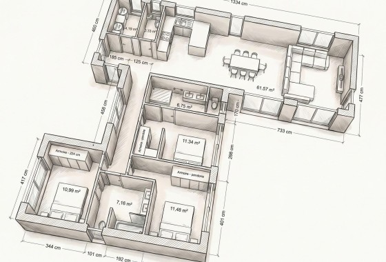 New Build - Detached Villa -
Pinoso - Casas Pastor