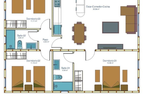 Revente - Villa Individuelle -
Ciudad Quesada - Rojales - Ciudad Quesada