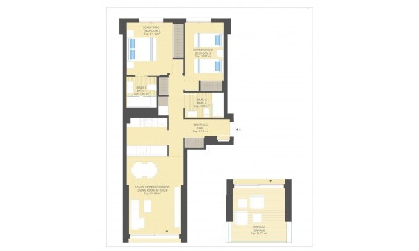 Nybyggd - Lägenhet / lägenhet -
Orihuela Costa - Campoamor