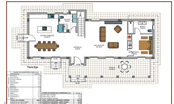 Nybyggd - Fristående villa -
Pinoso - Camino Del Prado