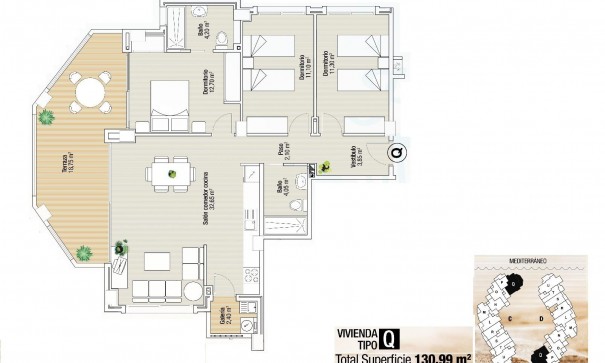 Nybyggd - Lägenhet lägenhet -
La Manga del Mar Menor