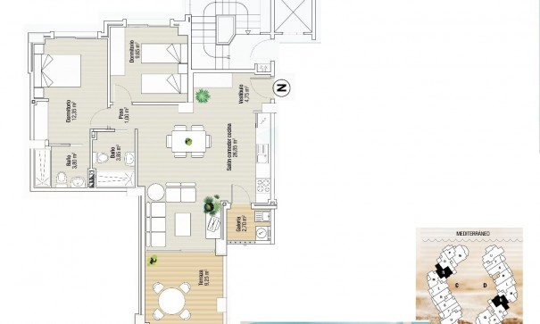 Obra Nueva - Apartamento piso -
La Manga del Mar Menor