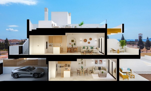 Obra Nueva - Apartamento piso -
Los Alcazares - Serena Golf