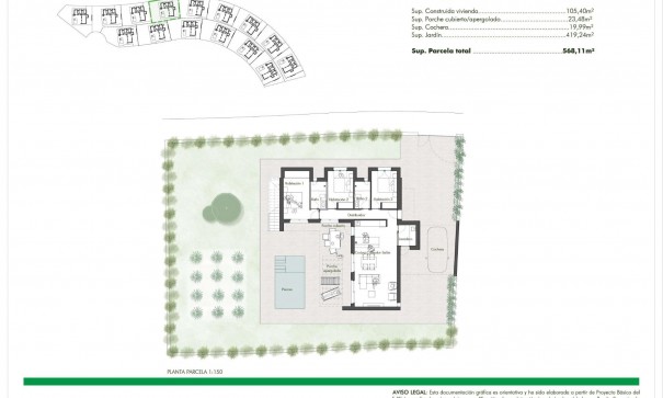 Nybyggd - Fristående villa -
Fuente Álamo - Hacienda del Alamo