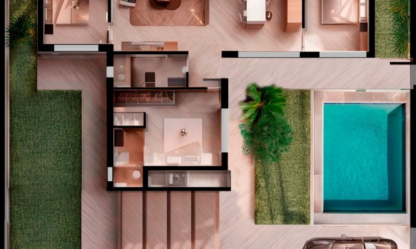 Nybyggd - Fristående villa -
Torre Pacheco - Roldán