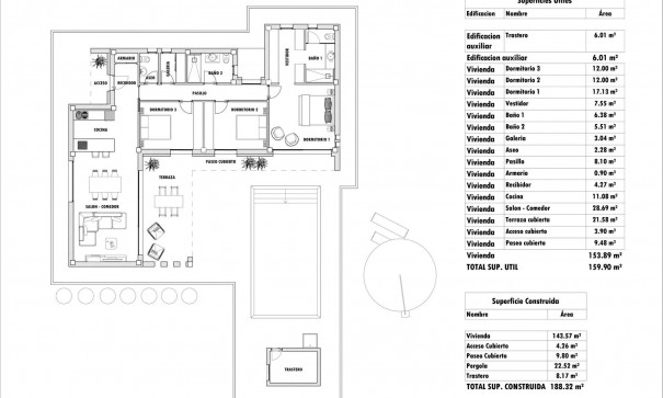 New Build - Detached Villa -
Aspe - Poligono 19
