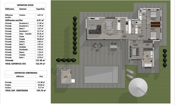 Nybyggd - Fristående villa -
Aspe - Poligono 19