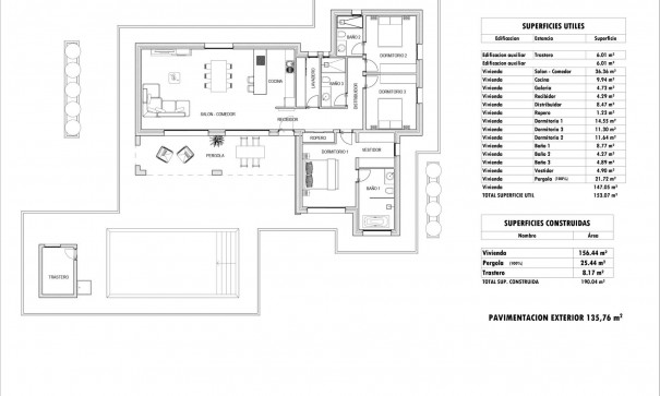 Nybyggd - Fristående villa -
Aspe - Poligono 19