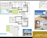 NIEUWBOUW - Halfvrijstaande villa -
Entre Naranjos - Vistabella Golf - Vistabella